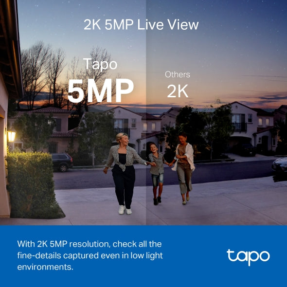 TP-Link Tapo D230S1 5MP 2K Smart Battery Video Doorbell 180 Days