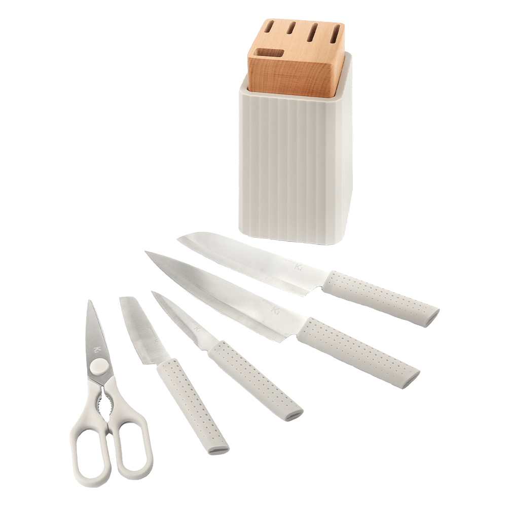 Kitchen Inspire 6pce Knife Block Set