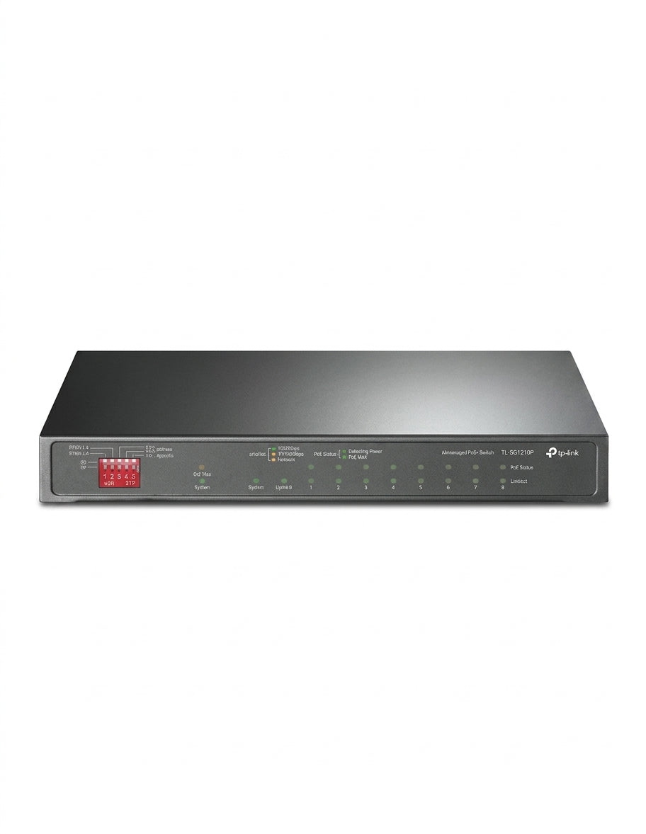 TP-Link TL-SG1210MP 10-Port Gigabit Desktop Switch with 8-Port PoE