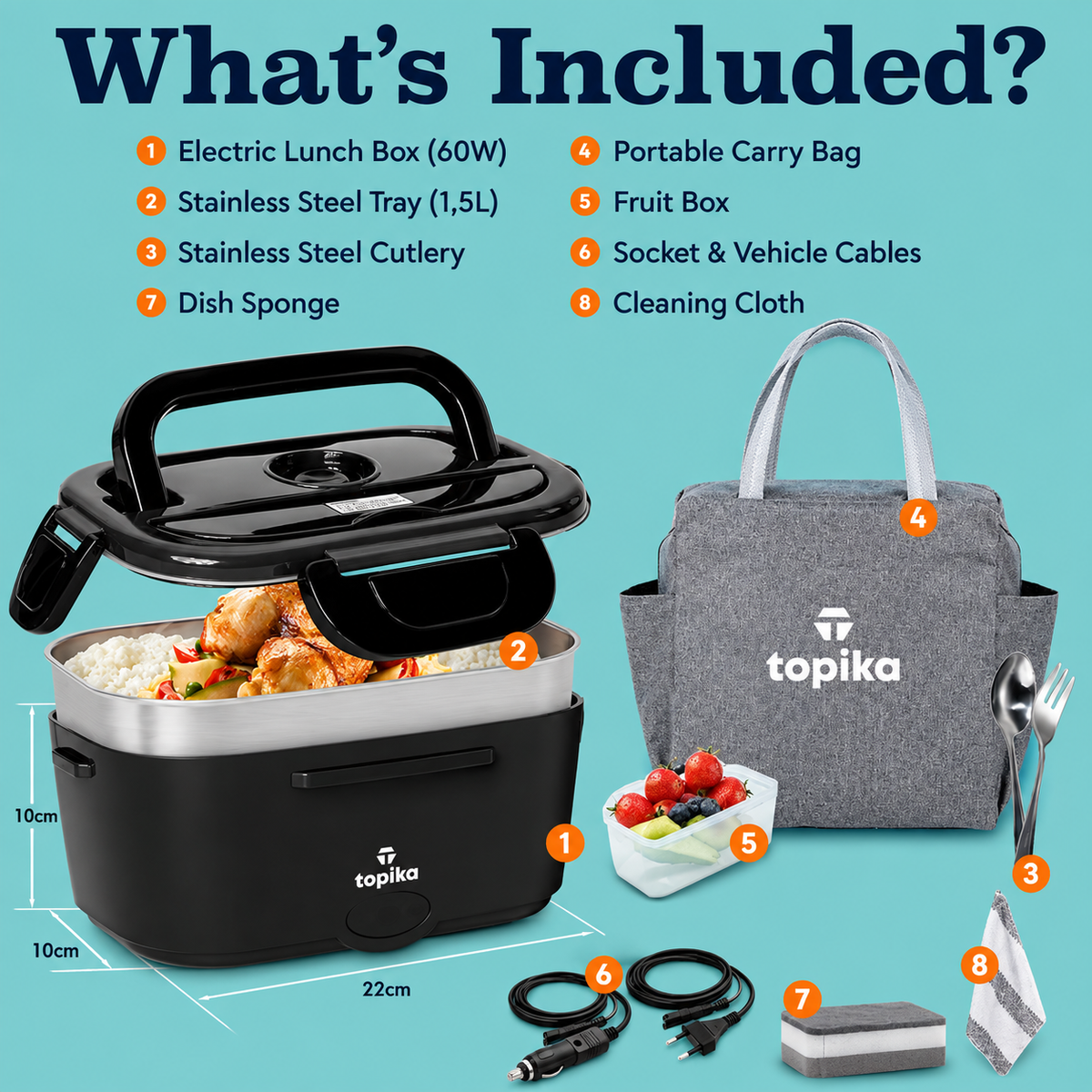 60W Electric Lunch Box Food Warmer